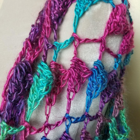 🌈ONE IN STOCK🌈 Boho Festival Rainbow Mandala Vest Lisa Frank Jacket Cardigan - Picture 5 of 8